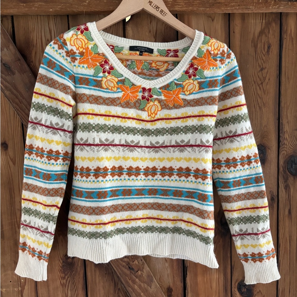 🧶 Weekend MaxMara Vintage-Inspired Sweater – Size M 🤍